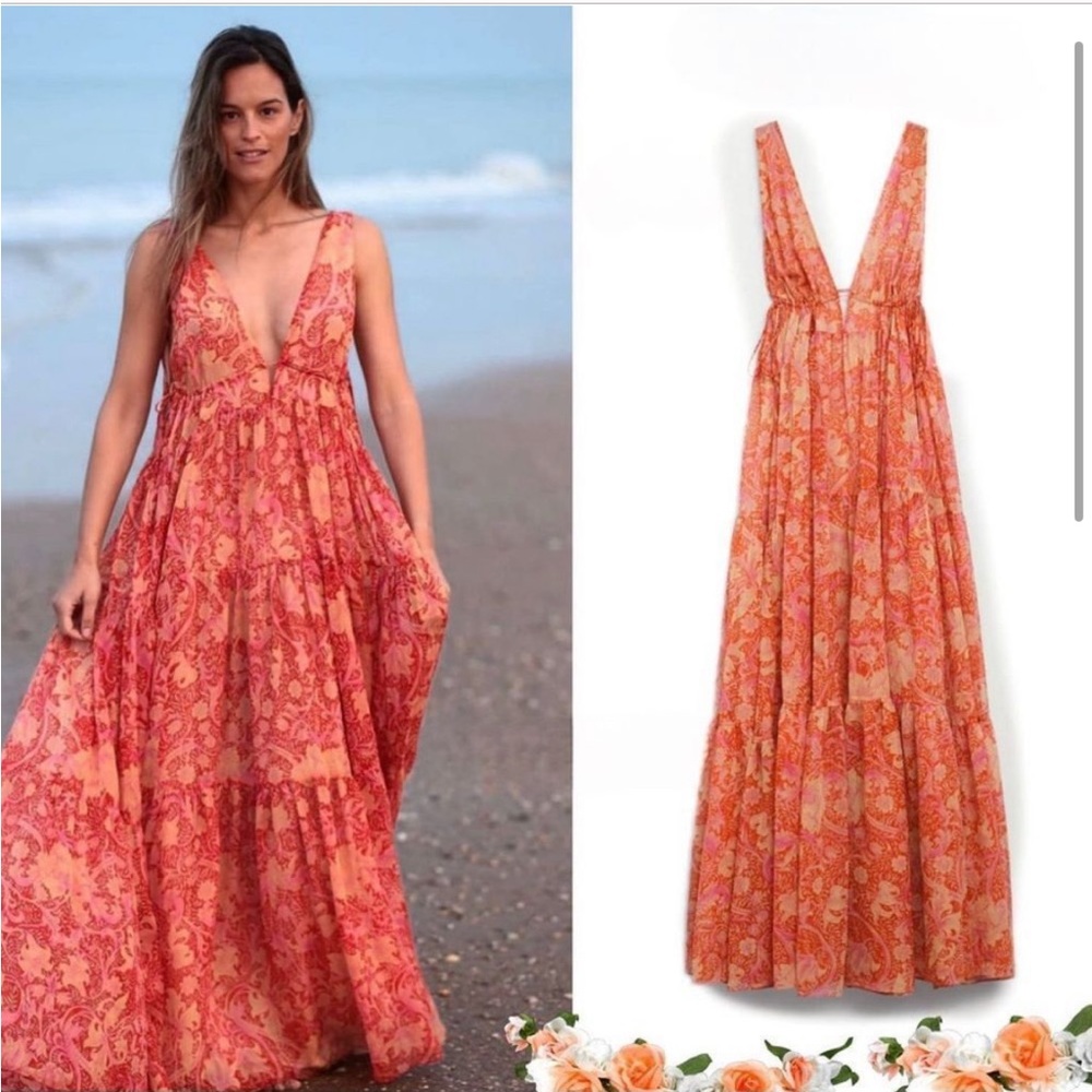 Mango X CHUFY Maxi dress